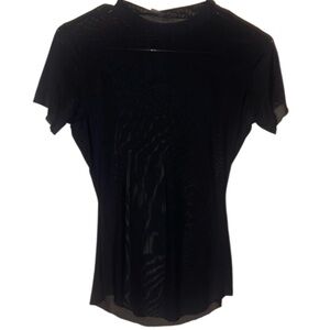 Naked Wardrobe black sheer top